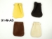 Top Grain Deerskin Medicine Bag: Assorted Colors: Medium - 91-M-AS (Y2JC03)