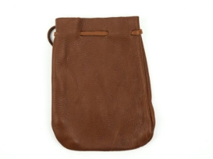 Top Grain Deerskin Medicine Bag: Assorted Colors: Medium 