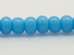 10/0 Seedbead Opaque Light Blue (Hank) glass beads