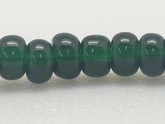 10/0 Seedbead Translucent Dark Green (Hank) glass beads