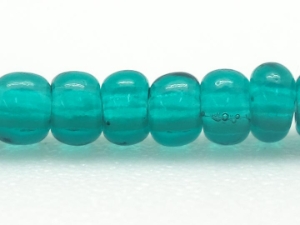 10/0 Seedbead Translucent Teal (Hank) glass beads