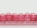 10/0 Czech Glass Seed Beads Translucent Dark Pink (Hank) - H65001204s (Y1X)