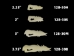 Wolf Bone Pendant with Hole: Big - 128-130B (Y2KC07)