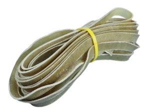 Moose Rawhide Lacing: 1/2" (30 ft) moose rawhide lacing bundles, moose rawhide lace bundles