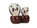 Tagua Nut Carving: Panda and Baby - 1153-C434 (Y1ERF)