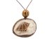 Tagua Nut Necklace: Box Turtle Relief - 1153-N348 (Y2HC18)