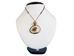 Tagua Nut Necklace: Box Turtle Relief - 1153-N348 (Y2H)