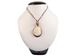 Tagua Nut Necklace: Howling Wolf - 1153-N773 (Y2H)