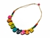 Necklace Style 1: Tagua Slices and Acai Seeds Necklace: Assorted Colors - 1153-NS01 (Y2H)
