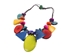 Necklace Style 3: Tagua Slices and Discs Short Necklace: Assorted Colors - 1153-NS03 (Y2H)