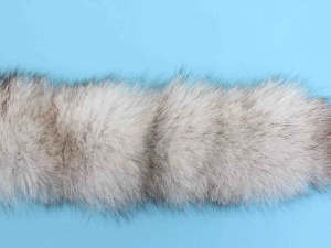 Blue Fox Fur Strip: Natural: 1.5" wide (ft) 