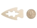 Arrowhead/Alligator Bone Pendant with Hole - 128-225M (Y2KC09)