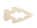 Arrowhead/Alligator Bone Pendant with Hole - 128-225M (Y2KC09)
