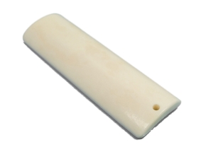 Bone Slab with Hole: Rounded bone slabs