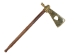 Tomahawk Pipe: Brass & Wood: Heart - 1338-BW53-AS (Y1HRF)