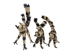 Raffia Striped Lemur Mother and Baby: Large: Assorted - 1347-LB2L-AS (Y3LRP)