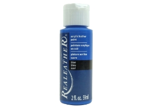 Acrylic Leather Paint: Blue (2 ounce bottle) acrylic leather paints, real leather paints