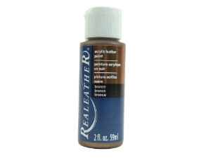 Acrylic Leather Paint: Bronze (2 ounce bottle) acrylic leather paints, real leather paints