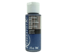 Acrylic Leather Paint: Gunmetal (2 ounce bottle) acrylic leather paints, real leather paints