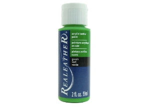 Acrylic Leather Paint: Green (2 ounce bottle) acrylic leather paints, real leather paints