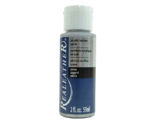 Acrylic Leather Paint: Silver (2 ounce bottle) acrylic leather paints, real leather paints