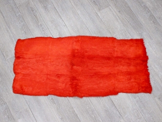 Long Hair Dyed #1 Rabbit Plate: Fluorescent Red 