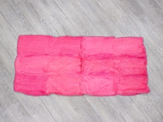 Long Hair Dyed #1 Rabbit Plate: Fluorescent Pink 