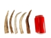 Drilled Deer Antler Tip: 6"+ - 158-XXL-D (Y1XC02)