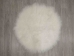 Tibet Lamb Rug: ~3 ft: Round: Bleached White - 1677-A049-3r (Y2NRB)