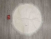 Tibet Lamb Rug: ~3 ft: Round: Bleached White - 1677-A049-3r (Y2NRB)