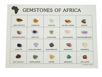 Gemstones of Africa 6"x8" 
