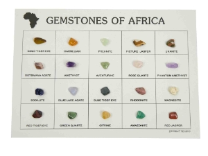 Gemstones of Africa 6"x8" 