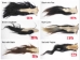 Short Dried Horse Tail: Assorted Colors - 18-06-SHORT-AS (Y1HRI)