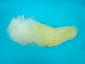 Tanuki Tail: White: 9-10" 