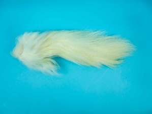 Tanuki Tail: White: 10-11" 