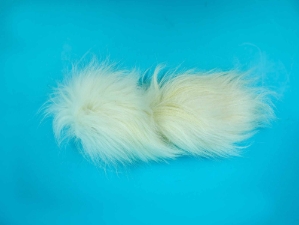 Tanuki Tail: White: 11-12" 