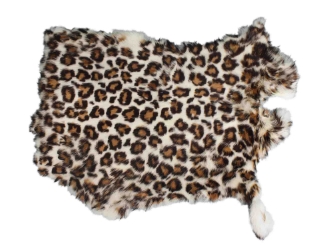 Printed Rabbit Skin: Leopard 2 Pattern 