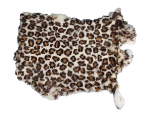 Printed Rabbit Skin: Leopard 2 Pattern 