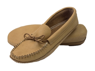 Mens Earthing Moccasins: No Foam Liner: Maple earthing moccasins, earthing moosehide moccasins, earthing moose hide moccasins
