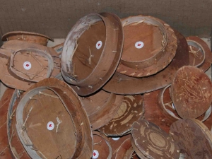 Attikamek Birchbark Rogan Lids (Various Sizes) 