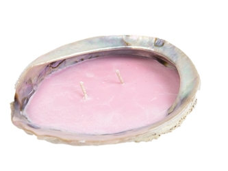 Abalone Shell Candle: Cherry 