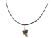 Gray Fossil Shark Tooth Necklace - 282-AC01-AS (Y1IC02)