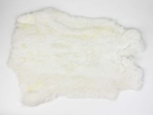 Czech #2/#3 Breeder Rabbit Skin: White White rabbit skins, Czech white rabbit fur, Czech rabbit pelt, white color