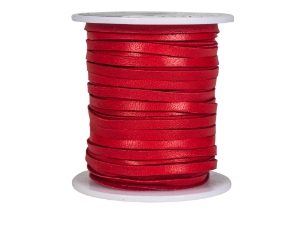Deerskin Lacing 1/8": Red 