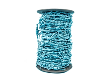 Round Barb Wire Cord 1.5mm x 25m: Turquoise 