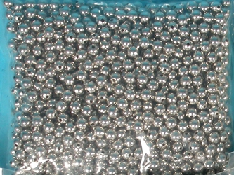 Nickel Balls: 1/4" (100/bag) nickel beads