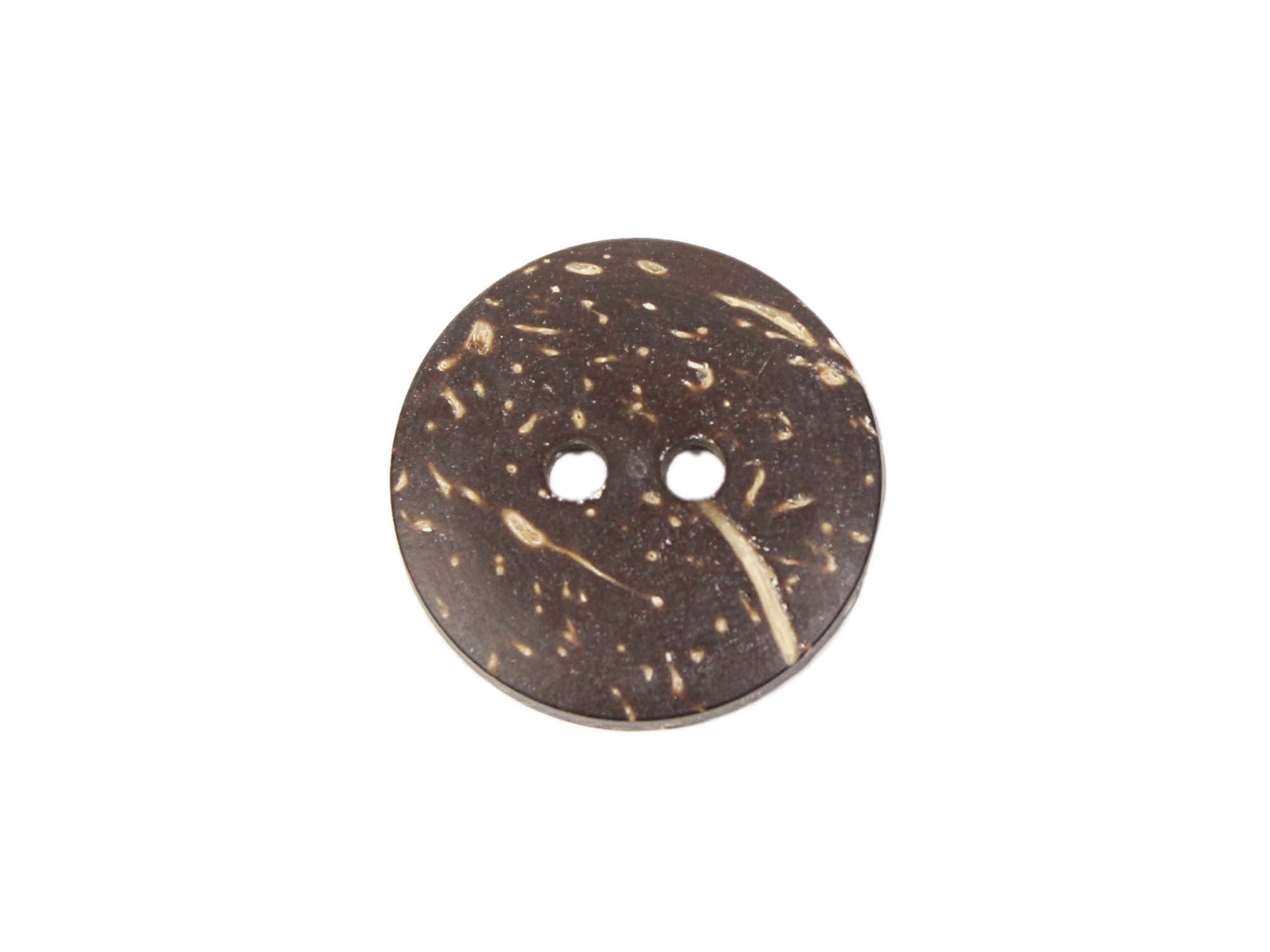 Button : Coconut : Brown : 20mm - Knitca