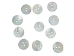 Smoked Akoya Mother of Pearl Button: 20L (12.5mm or 0.492") - 385-20L (Y2LC04)