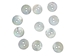 Smoked Akoya Mother of Pearl Button: 20L (12.5mm or 0.492&quot;) - 385-20L (Y2L)