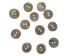 Smoked Akoya Mother of Pearl Button: 24L (15mm or 0.590") - 385-24L (Y2LC02)(Y1H)